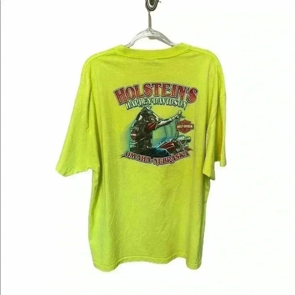 Other - Harley Davidson Lime Green T’ Shirt